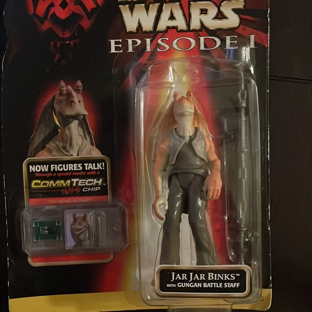 1998 Star Wars Episode 1 Action Figure Jar Jar Binks NEW Vintage Collectable - Picture 4 of 4